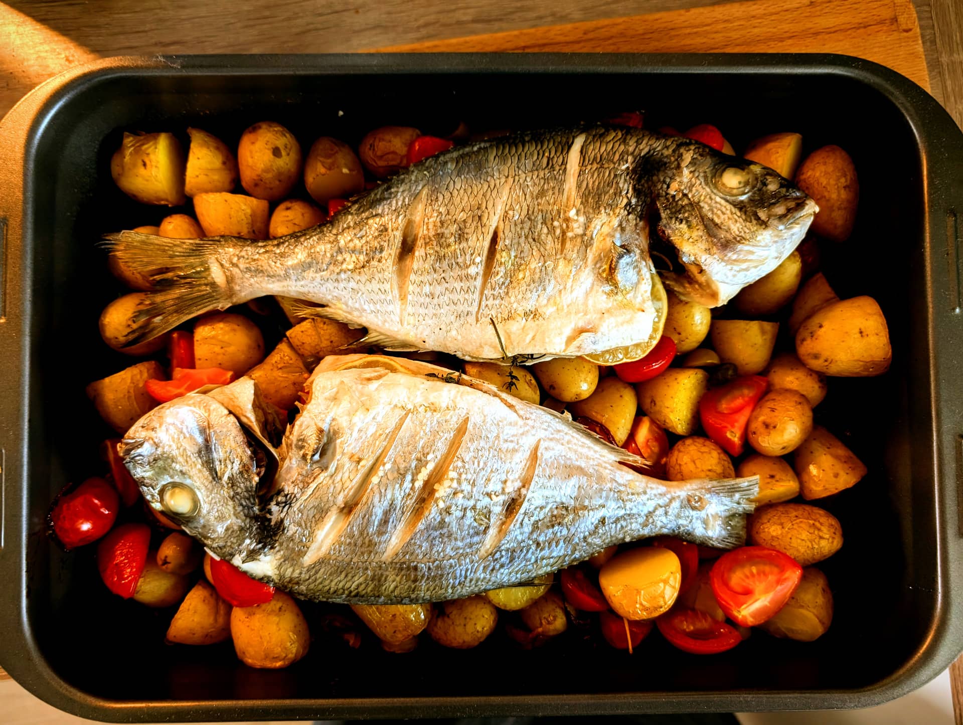 🇮🇹 Orata al Forno – Dorade aus dem Ofen mit Kartoffeln, Tomaten & Oliven