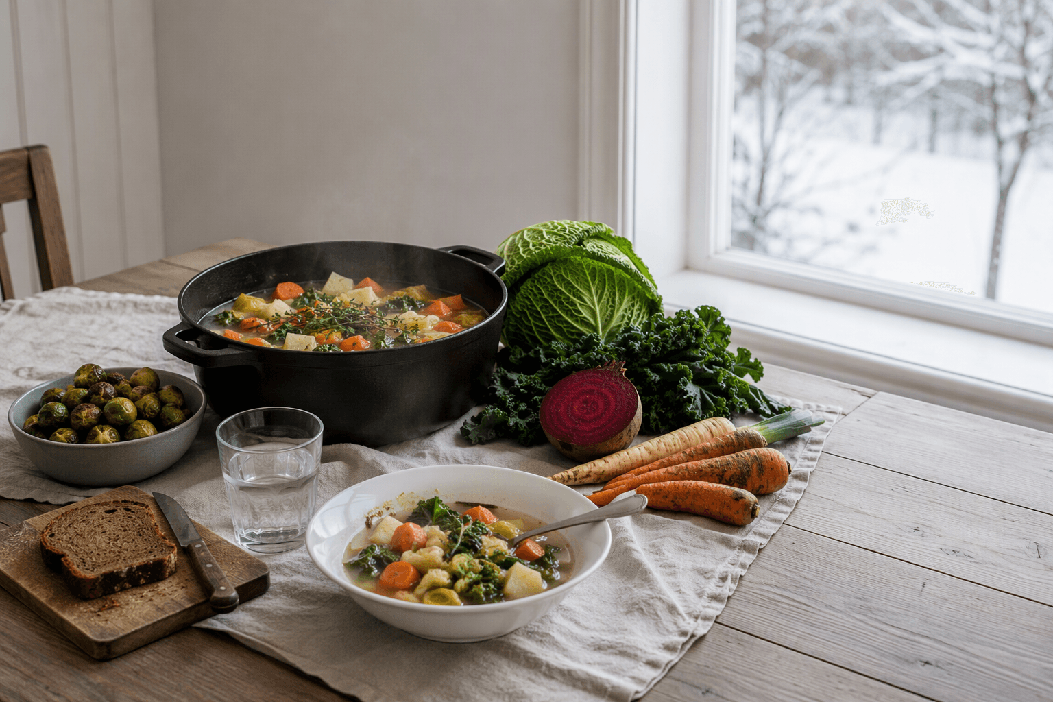 Saisonale Zutaten im Januar