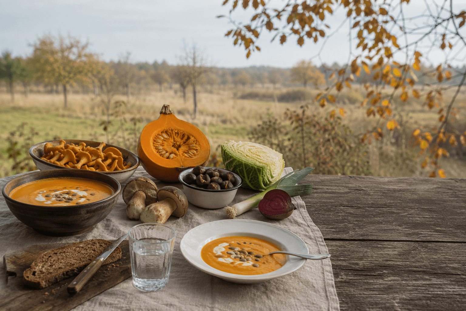 Saisonale Zutaten im Oktober